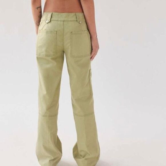 BDG Green Emery low rise workwear/cargo pants size 6 - Picture 7 of 8